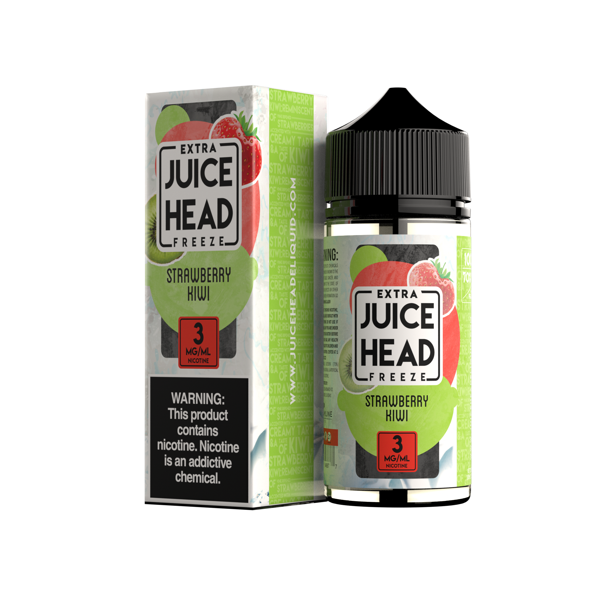 Juice Head Freeze 100ml - STRAWBERRY KIWI 3MG E-JUICE 100ML